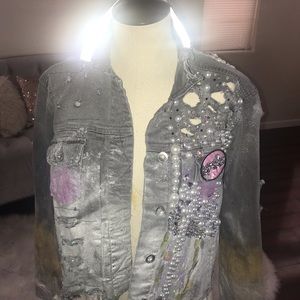 Denim customized jacket